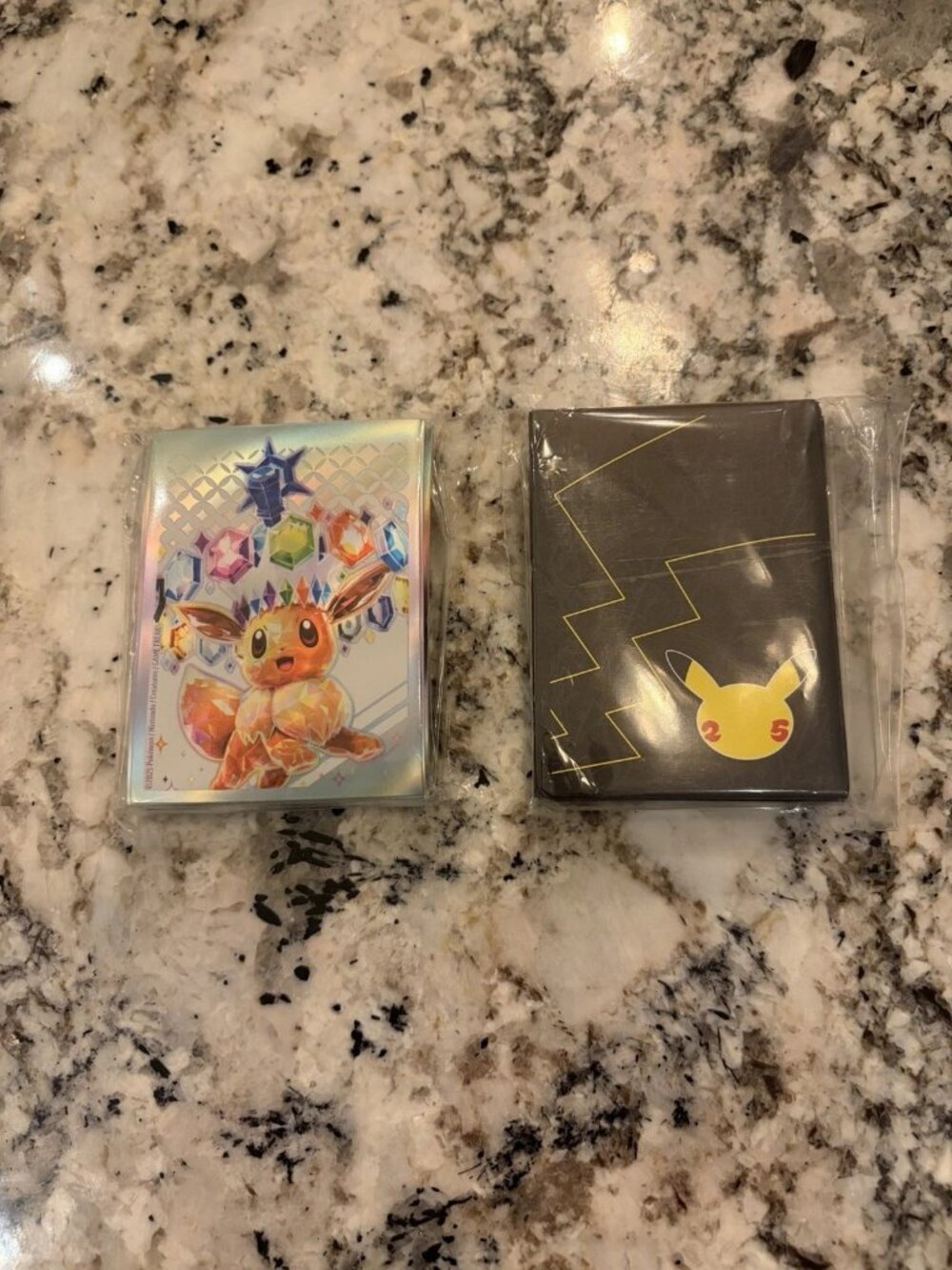 Pokemon 25th Anniversary and Prismatic Evolutions Card Sleeves